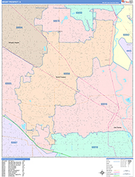 Mount Prospect Wall Map Color Cast Style 2026